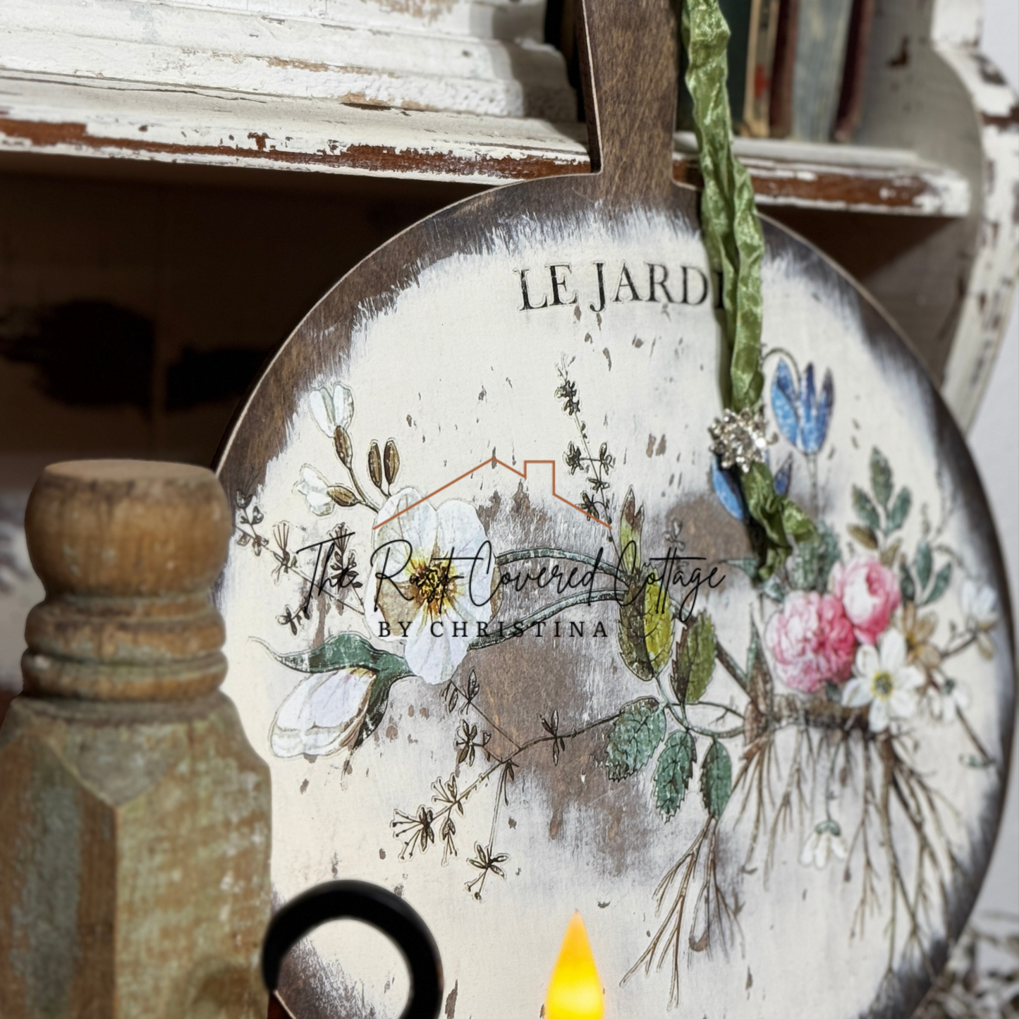 Le Jardin Decorative Cutting Board – Finished with IOD Transfer
