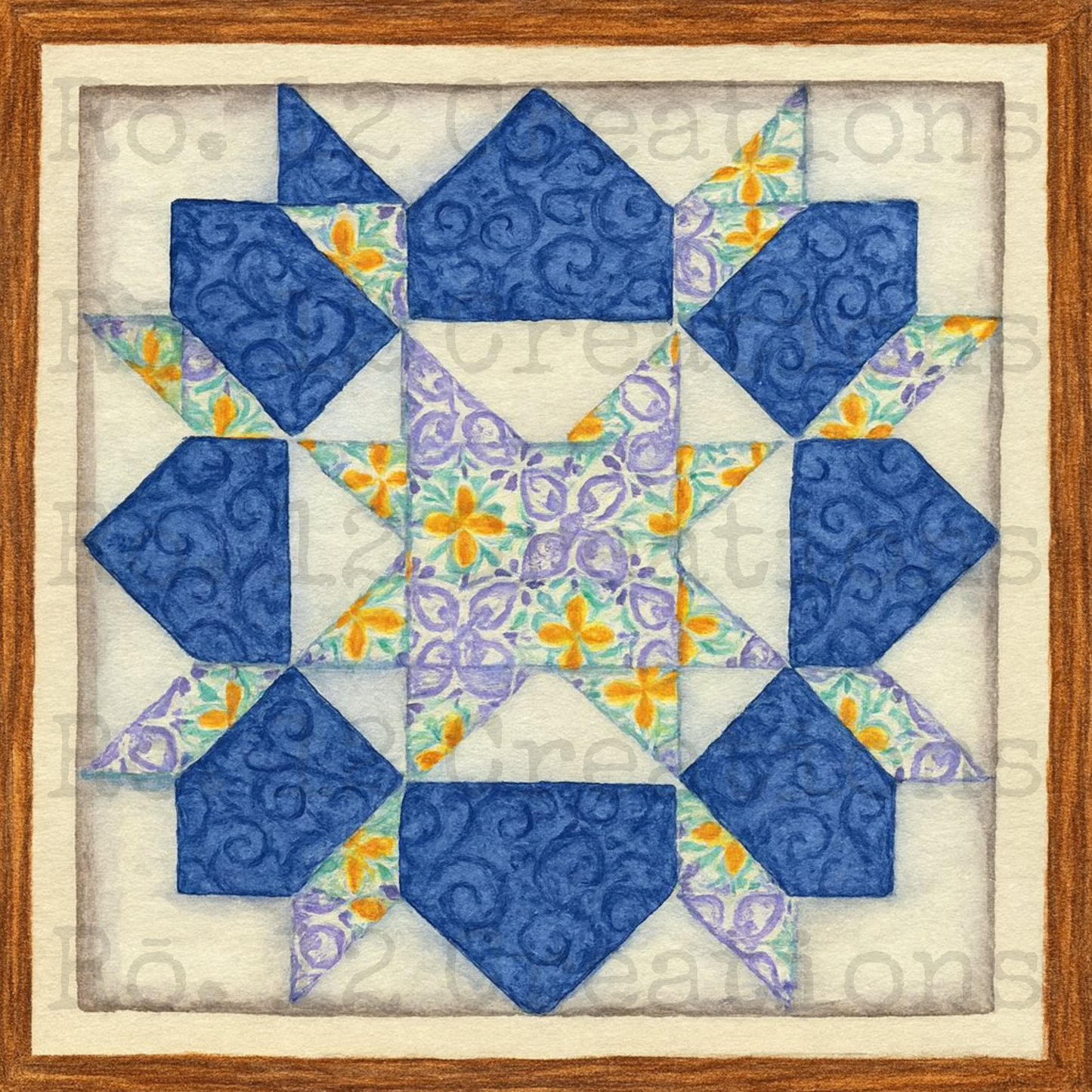 Star of Bethlehem Quilt Block | Laser Cut DIY Wood Kit | 1/4" Birch, 10.5" Unfinished