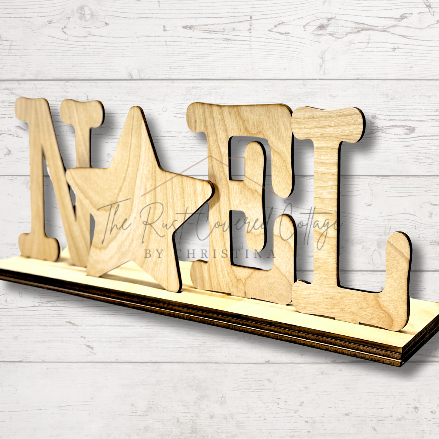 NOEL Shelf Sitter - DIY Wooden Holiday Decoration
