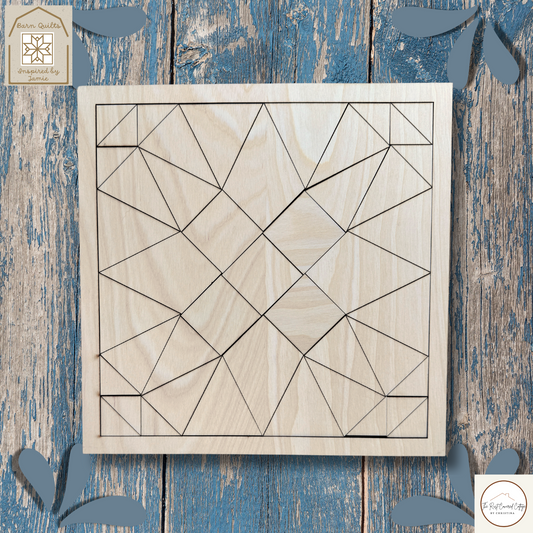 North Carolina Star Vintage Quilt Block| DIY Kit