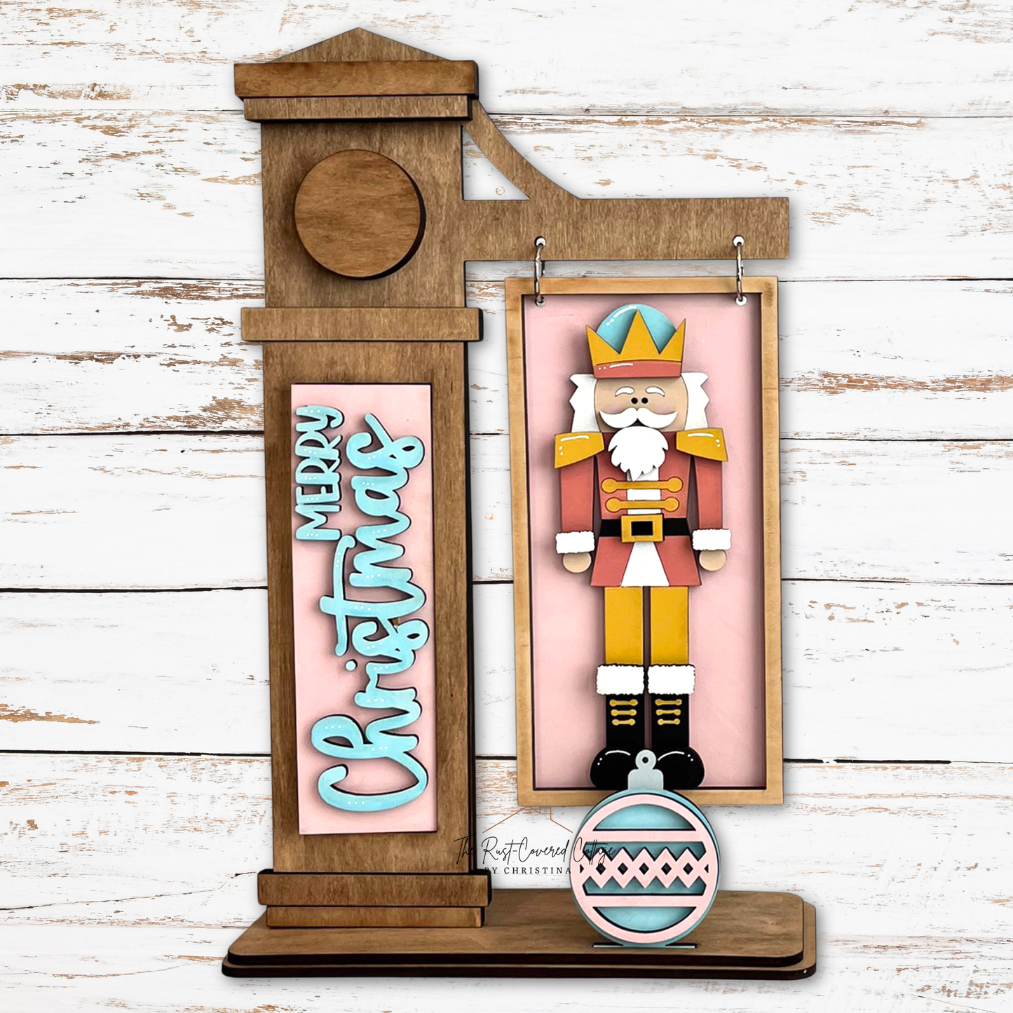 Nutcracker Insert for Interchangeable Sign Post Holder | Laser Cut Christmas Wood Kit