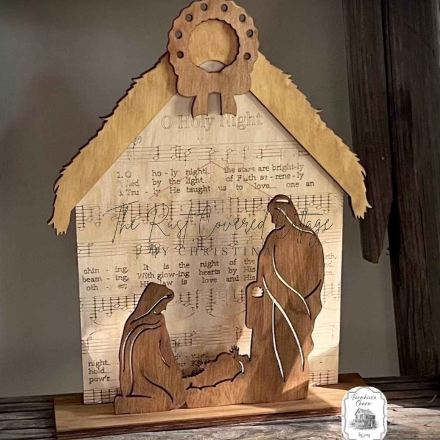"O Holy Night" Nativity Shelf Sitter|DIY| Wood Kit