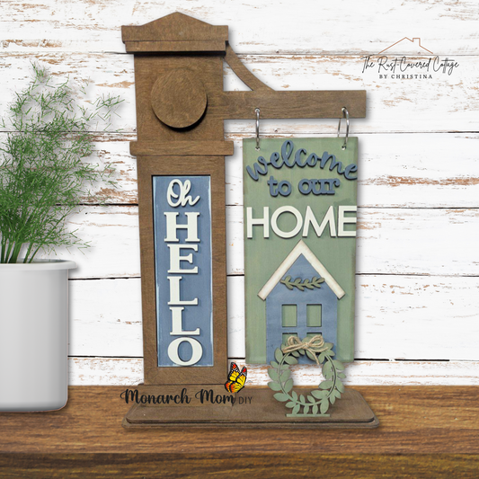 Oh Hello! Interchangeable Sign