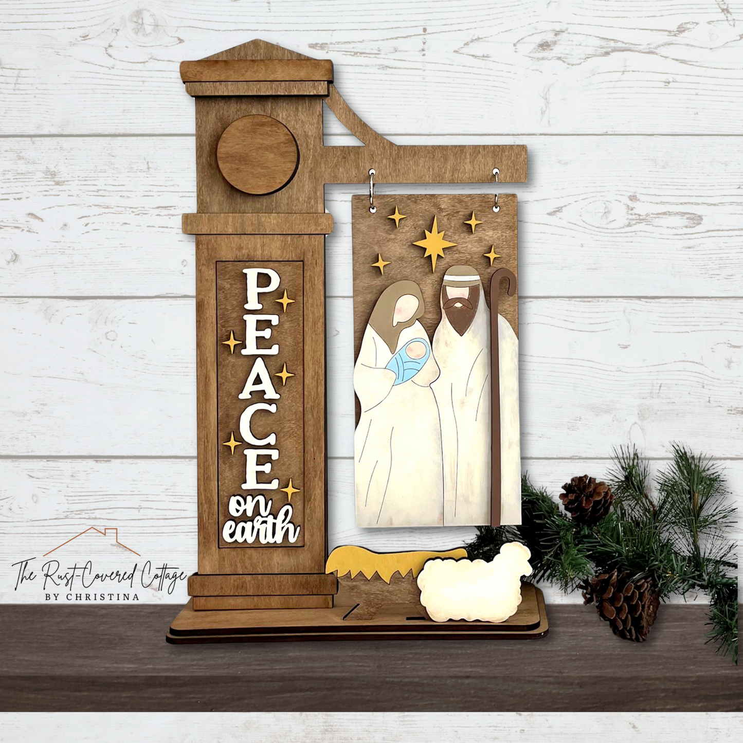 "Peace on Earth" Interchangeable Sign - DIY Laser Cut Kit