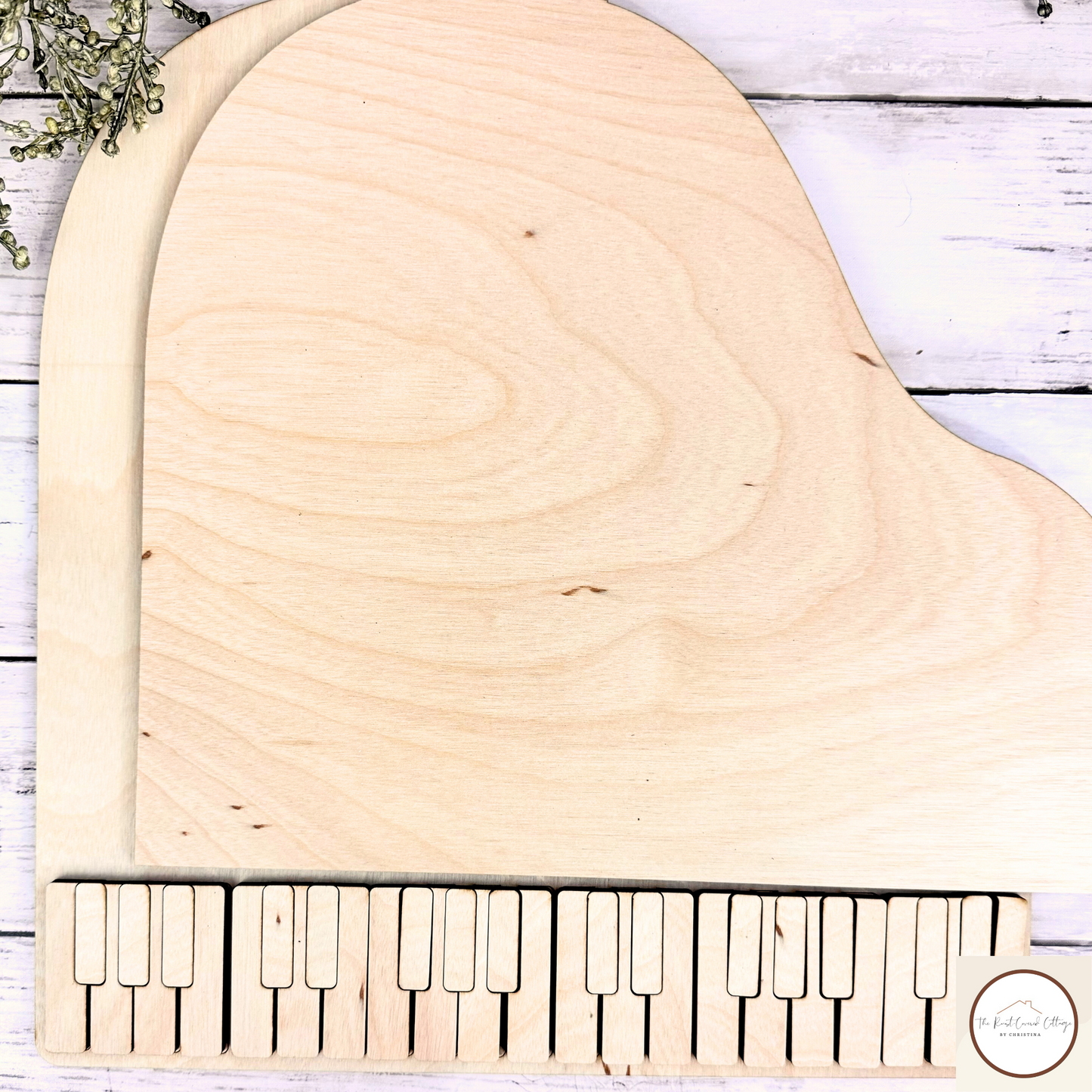 DIY Piano Wood Sign Kit | Laser Cut Primitive Farmhouse Decor