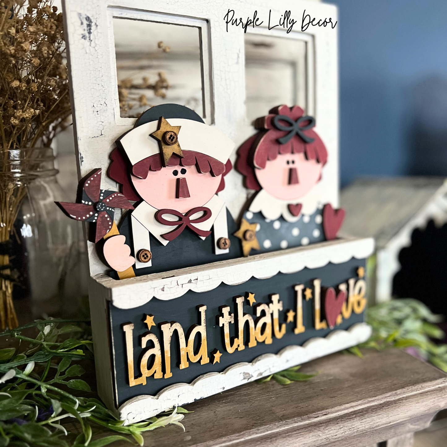 Raggedy Ann & Andy Window Box Insert