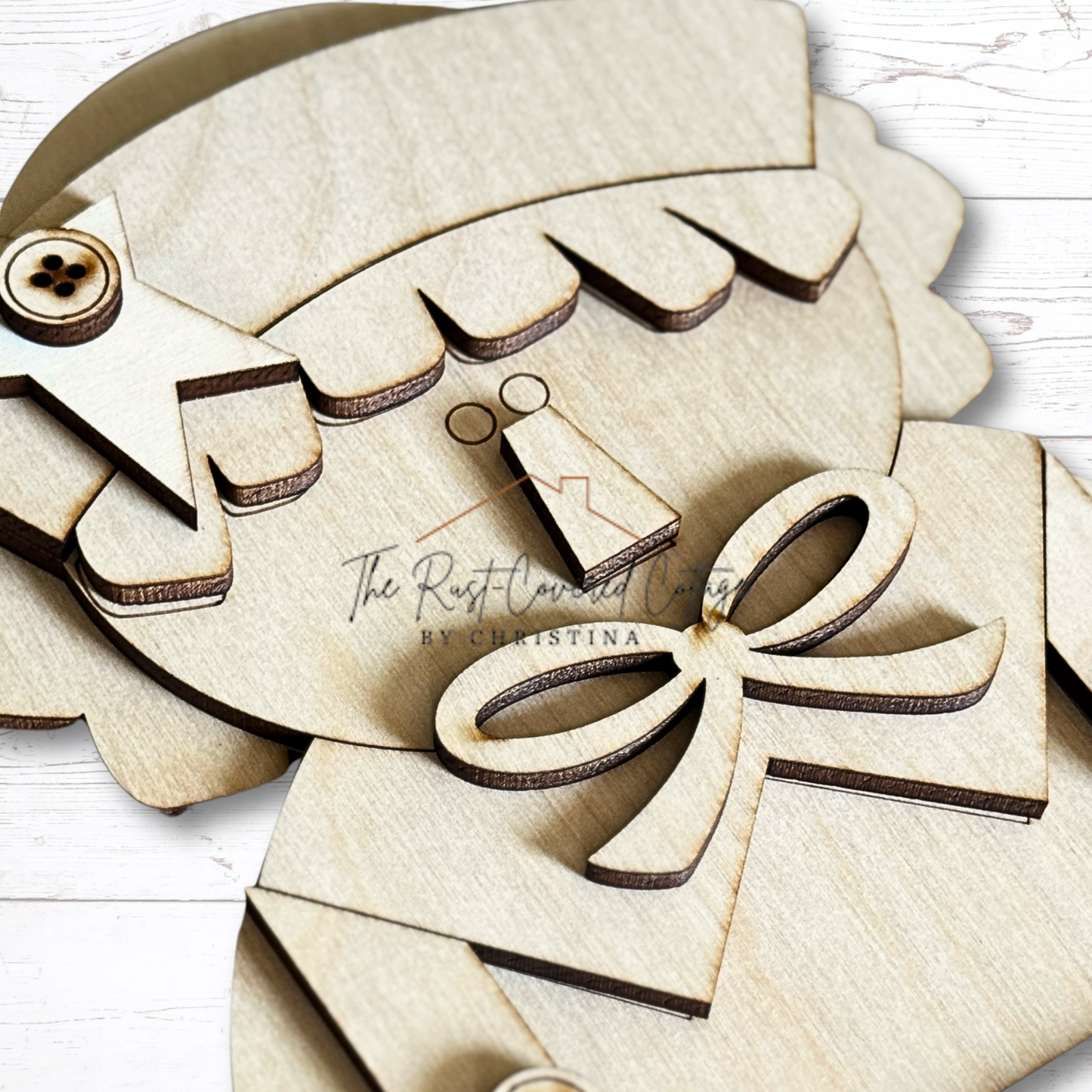 Raggedy Ann & Andy Shelf Sitters | Laser Cut 1/4" Birch | DIY Wood Kit
