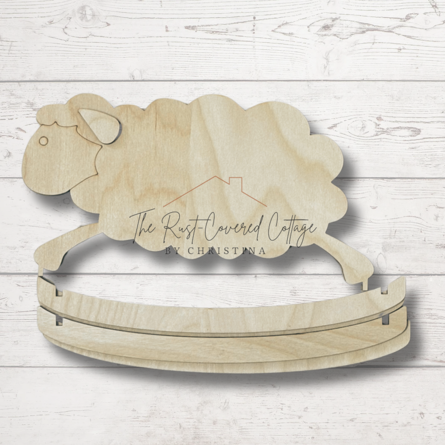Rockin' Sheep Wood Kit | Laser Cut Farmhouse Decor | DIY Craft Kit