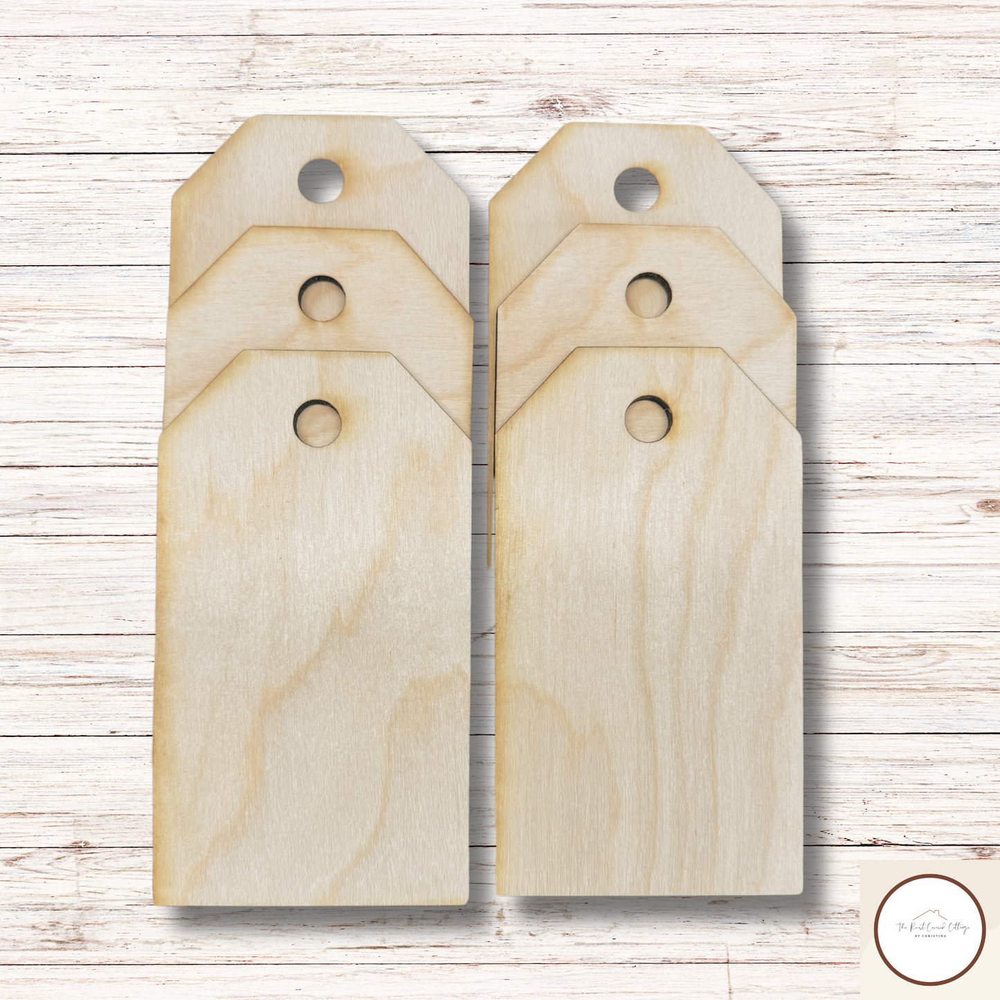 Wood Tags- set of 6| DIY Laser Cut