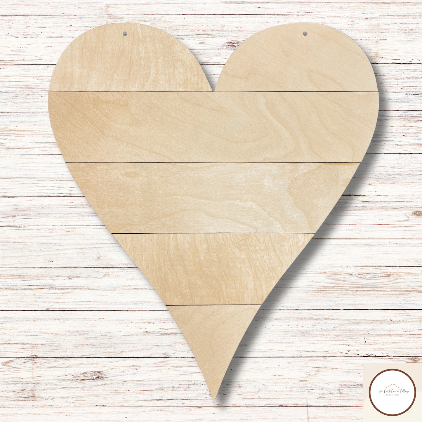 Shiplap Heart| Laser Cut Birch Wood| DIY