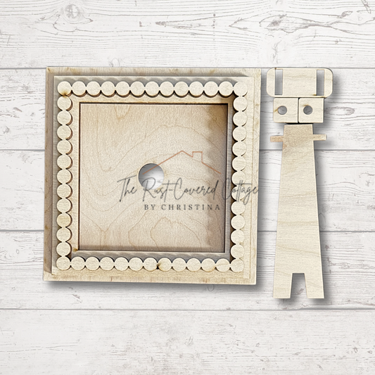 Beaded Interchangeable Frame | DIY Laser Cut Display – 1 to 4 Slot Options