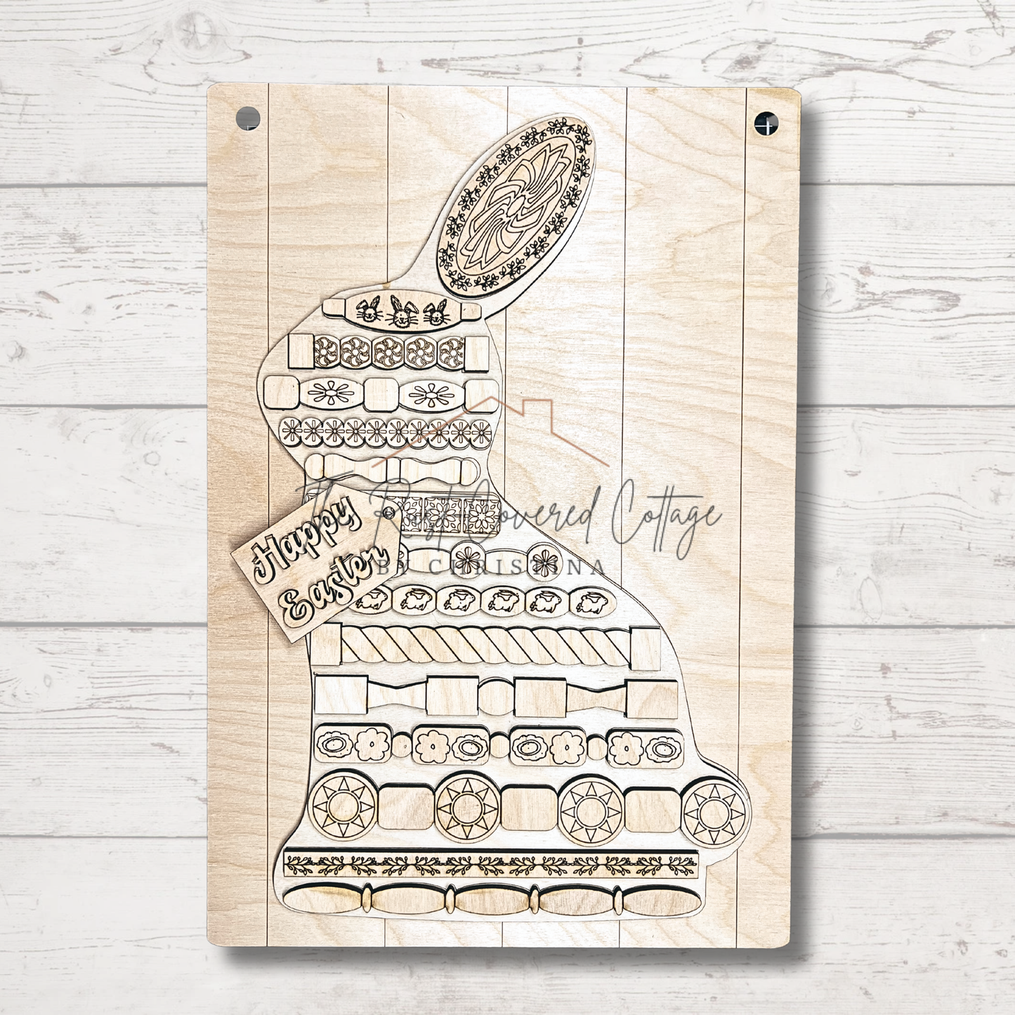 Spindle Bunny Sign | DIY Wood Kit| Easter Decor