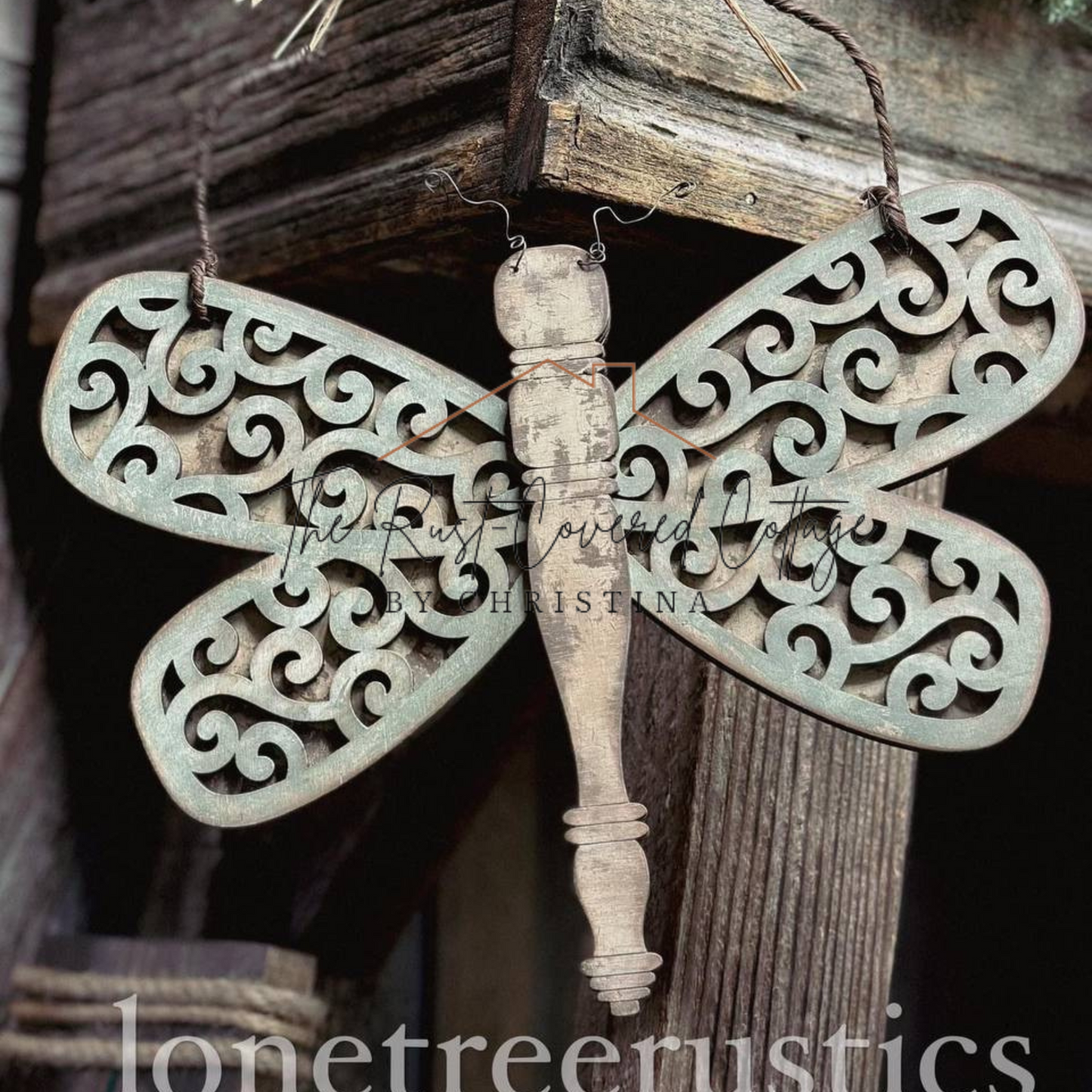 Spindle Dragonfly Hanger | Laser Cut | DIY Wood Kit