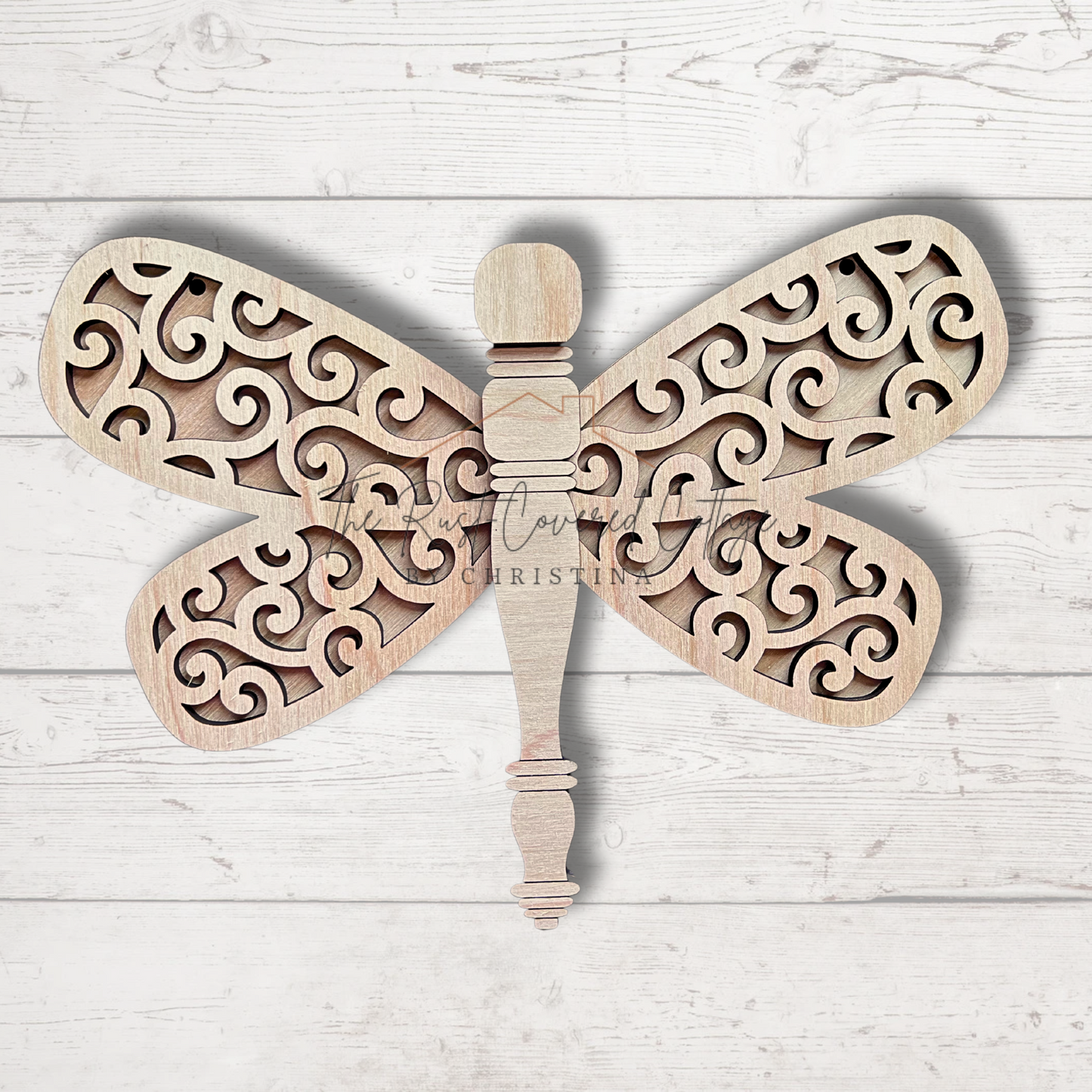 Spindle Dragonfly Hanger | Laser Cut | DIY Wood Kit