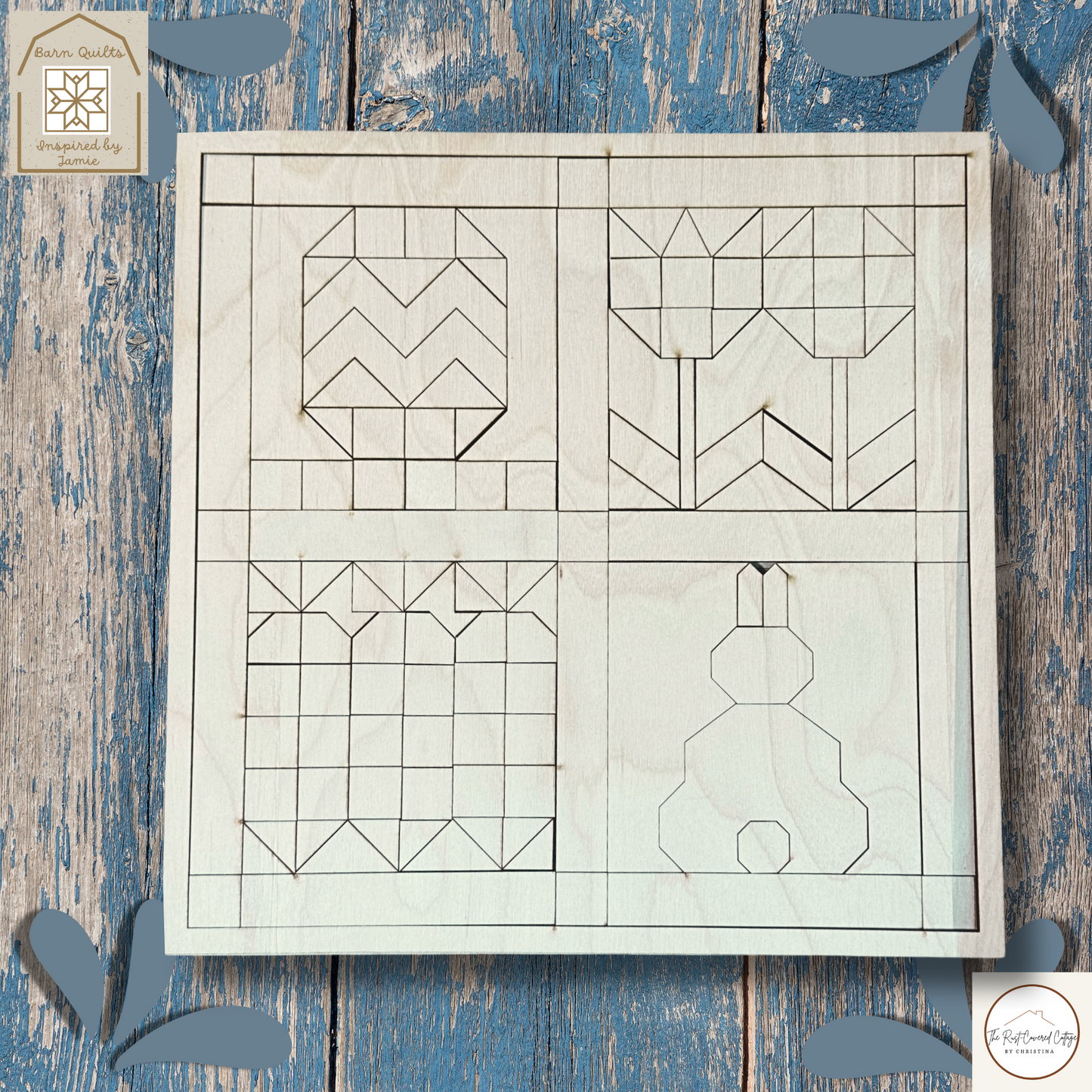 Spring Sampler - Barn Quilt DIY Wood Kit