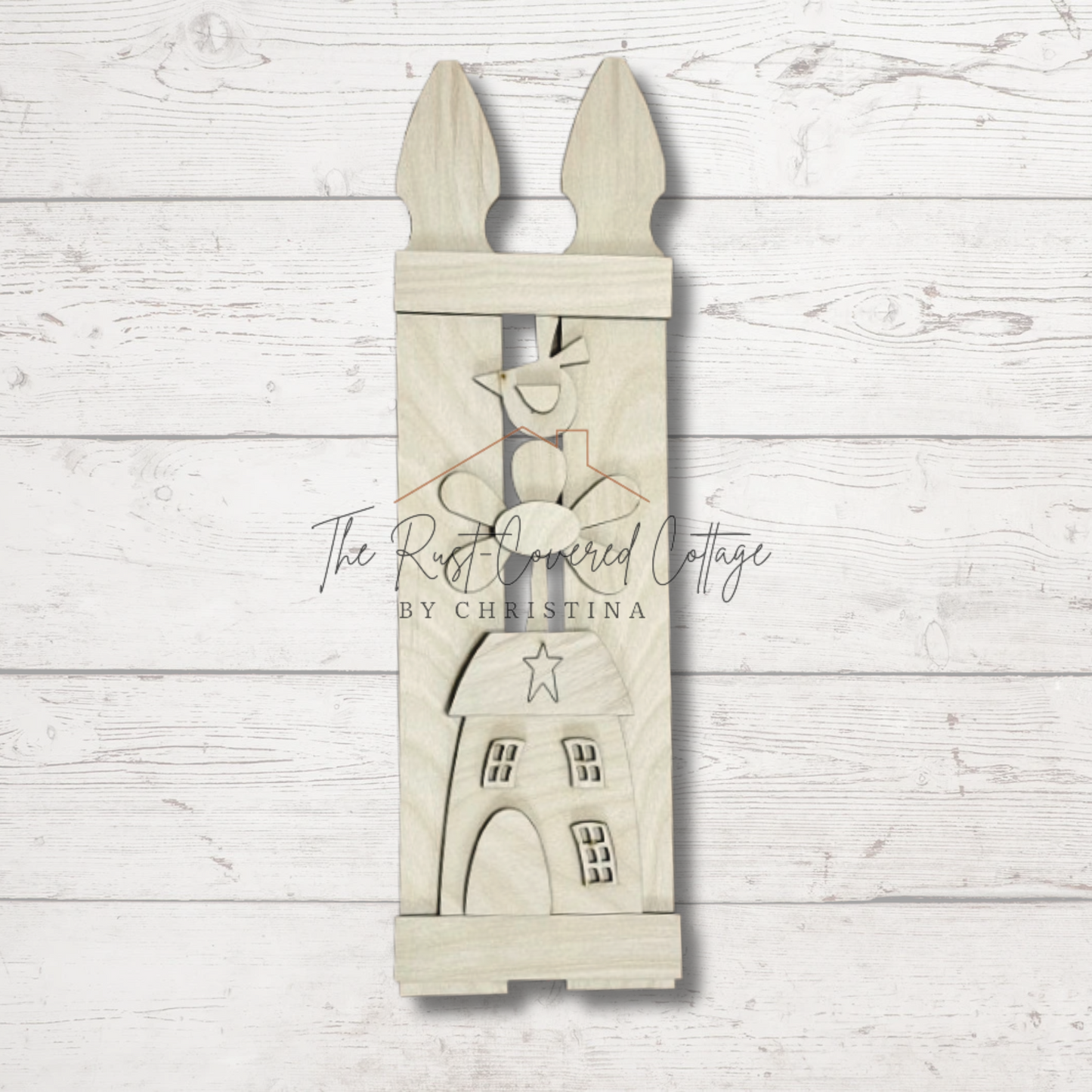 Primitive Fence | Saltbox House, Daisy & Crow DIY Wood Kit