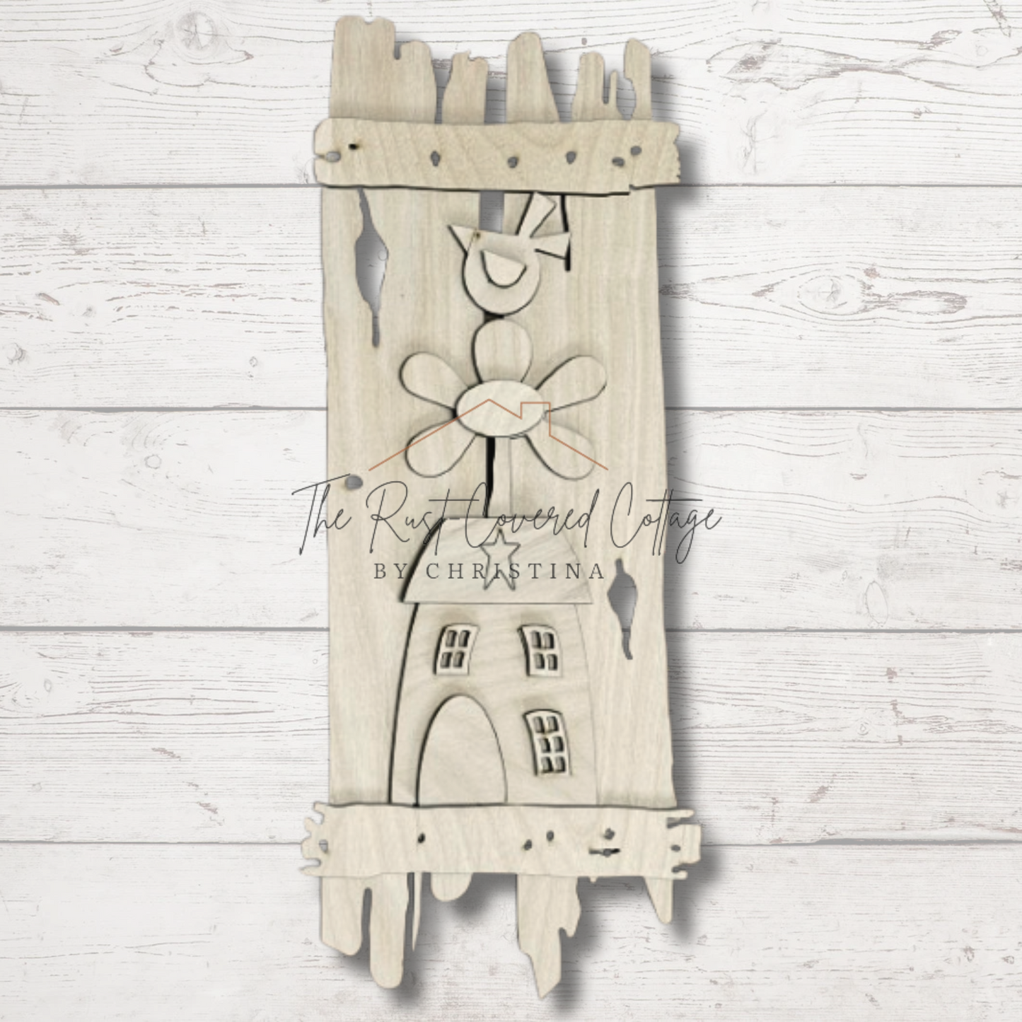 Primitive Fence | Saltbox House, Daisy & Crow DIY Wood Kit