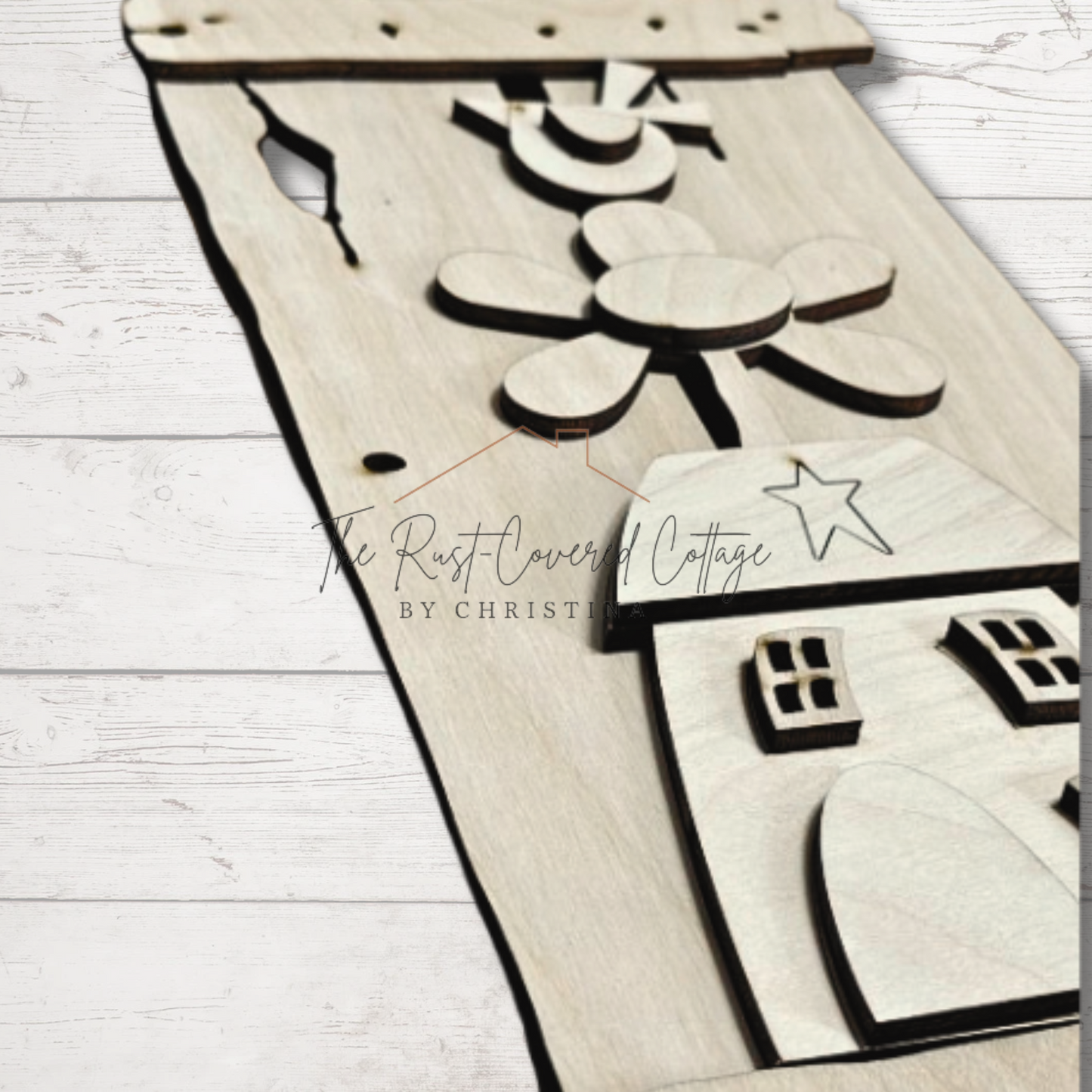 Primitive Fence | Saltbox House, Daisy & Crow DIY Wood Kit