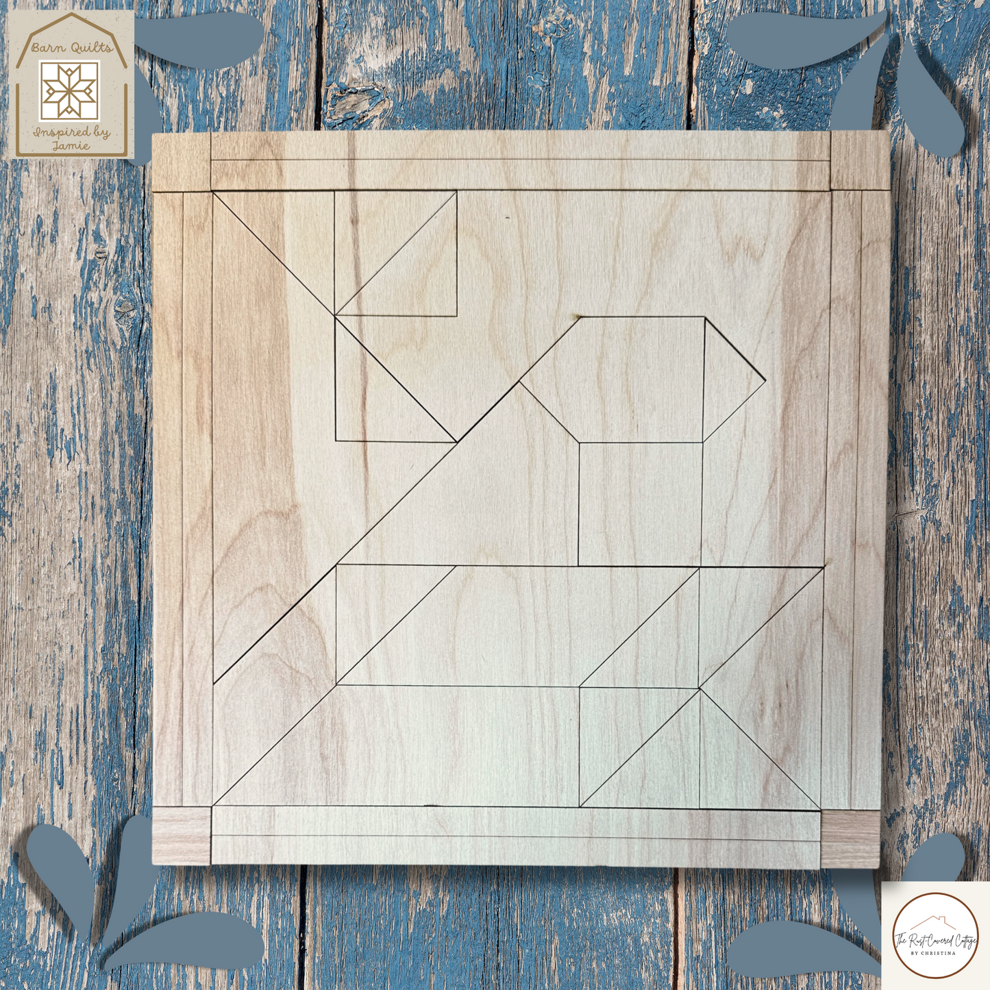 Springtime Robin - Barn Quilt DIY Wood Kit
