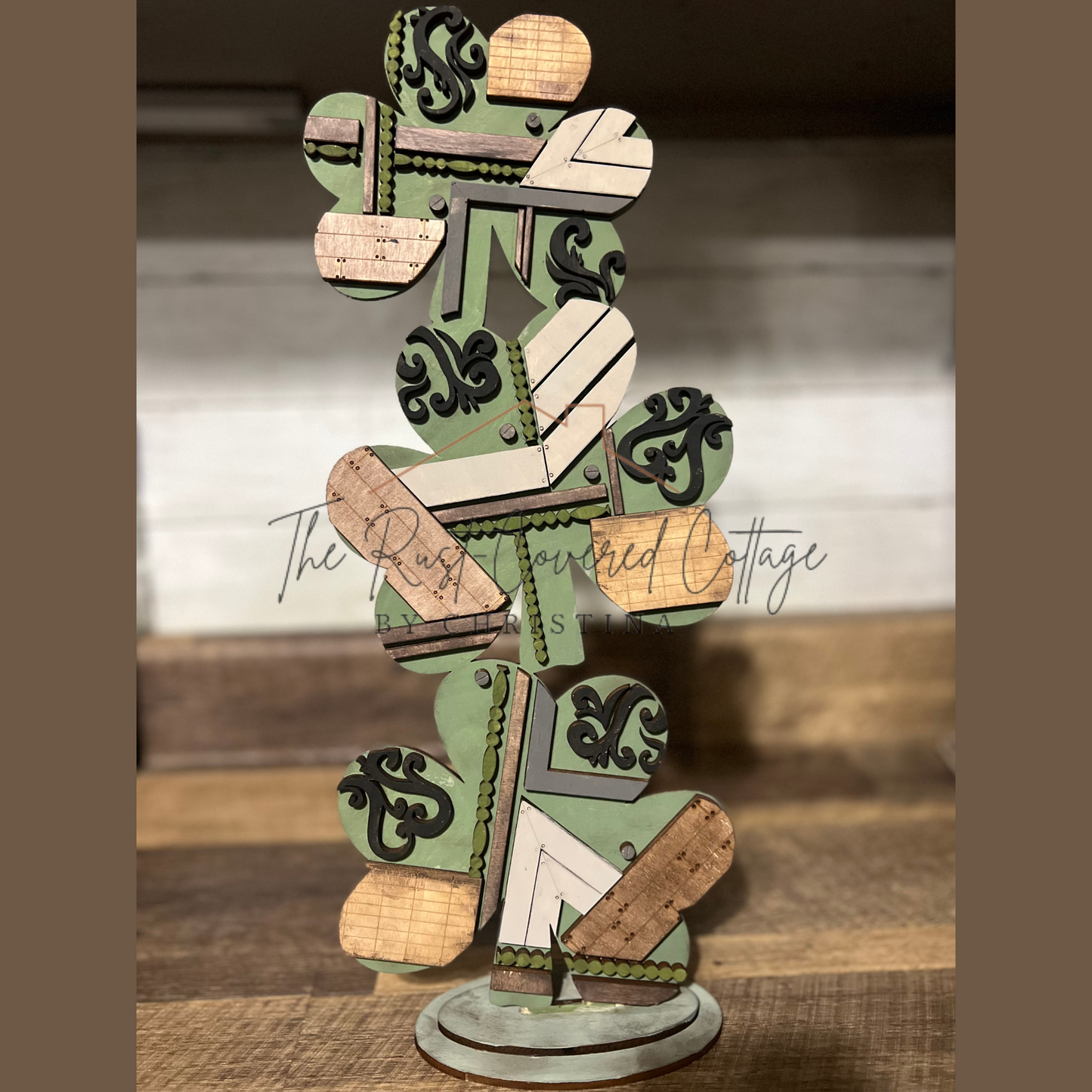 Stacked Shamrock | DIY Laser-Cut Wood Kit