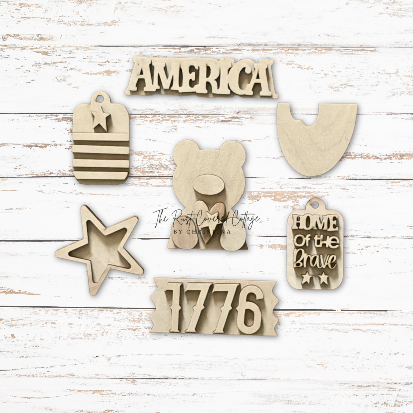 Summer Patriotism Mini Decor Set