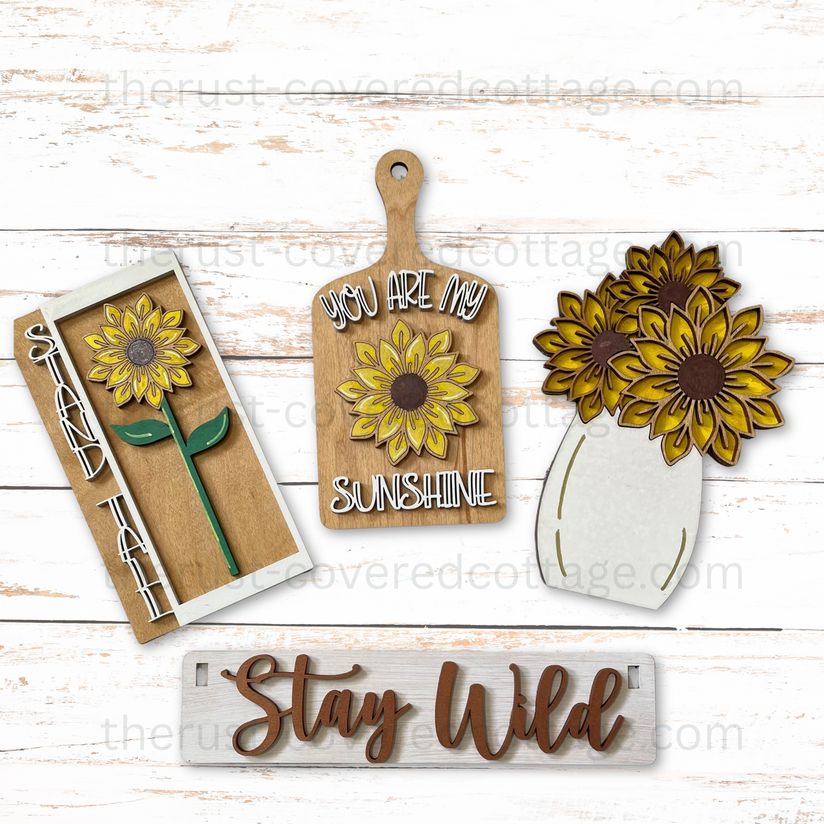 Sunflower Wagon Insert