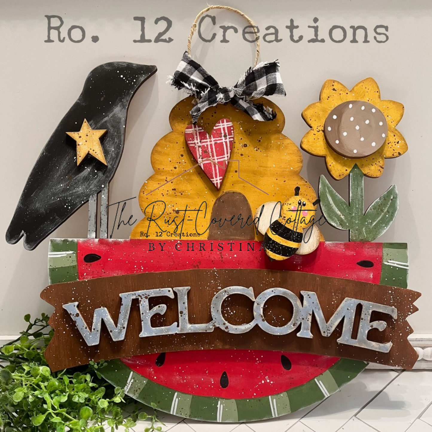 Sweet Summertime Wood Hanger Kit | Laser Cut DIY Craft | Farmhouse Summer Decor