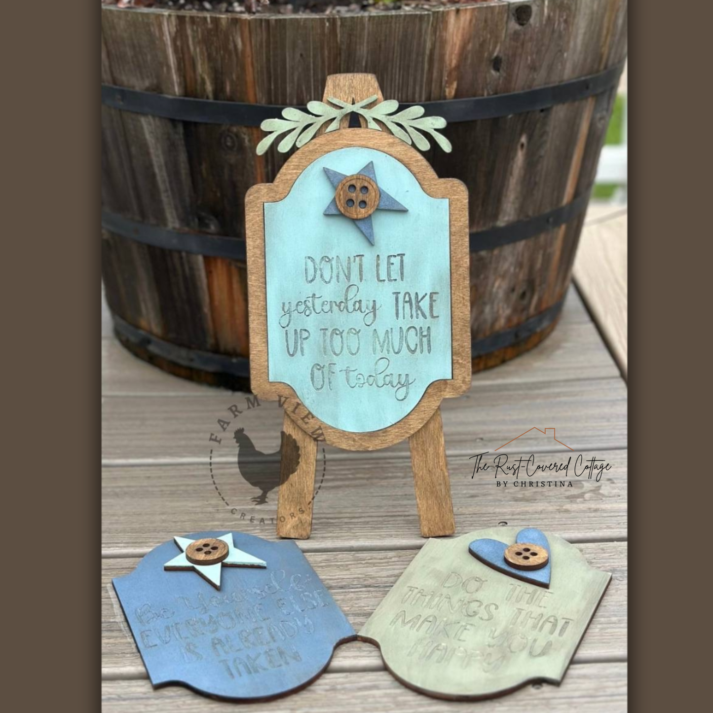 True to You Easel Insert Set | Inspirational Trio for Interchangeable Easel Display