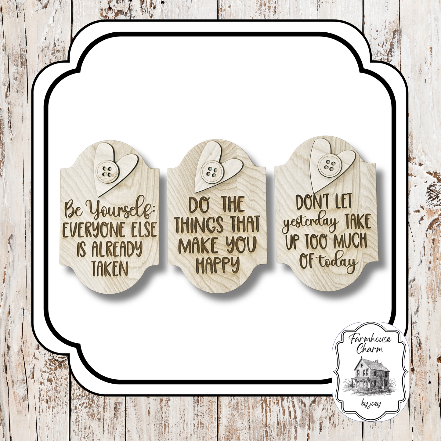 True to You Easel Insert Set | Inspirational Trio for Interchangeable Easel Display