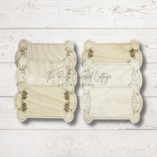 Laser Cut Ribbon & Twine Spool Holders – Set of 6