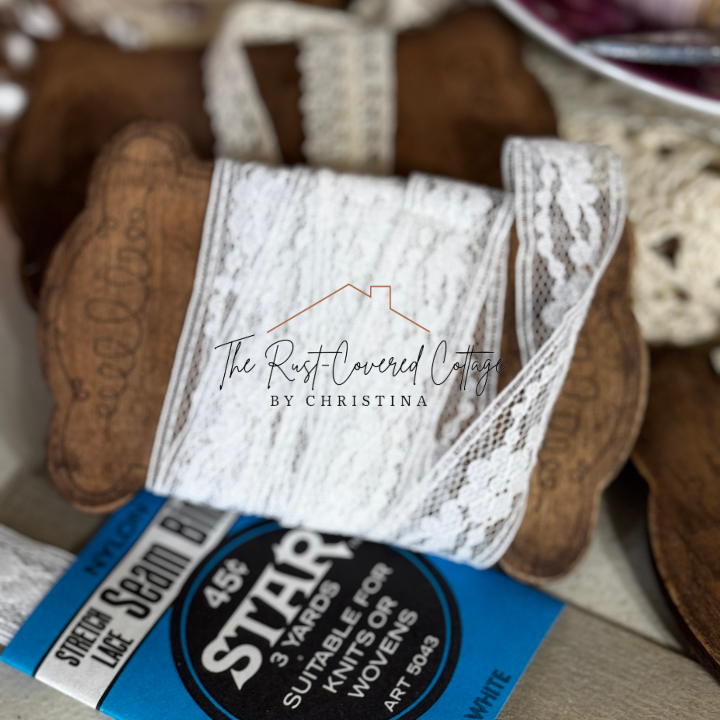 Laser Cut Ribbon & Twine Spool Holders – Set of 6