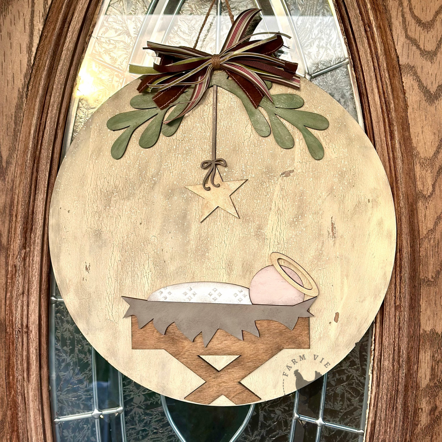 Nativity Door Hanger – Multi-Layer DIY Wood Kit