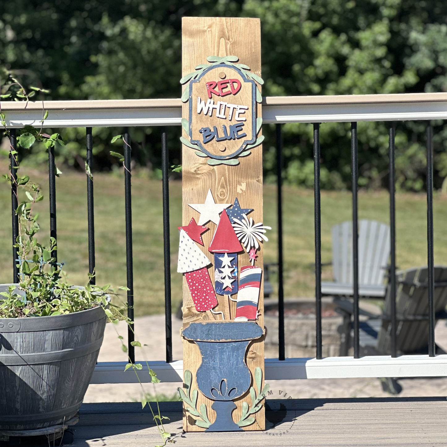 Planter Porch Leaner Base