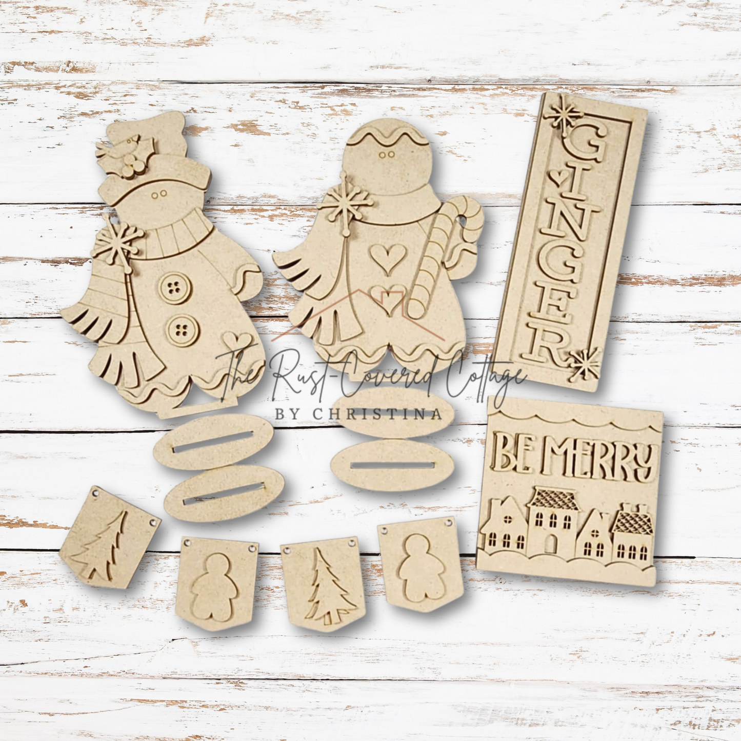 Victorian Gingerbread Decor Set – DIY Wood Kit