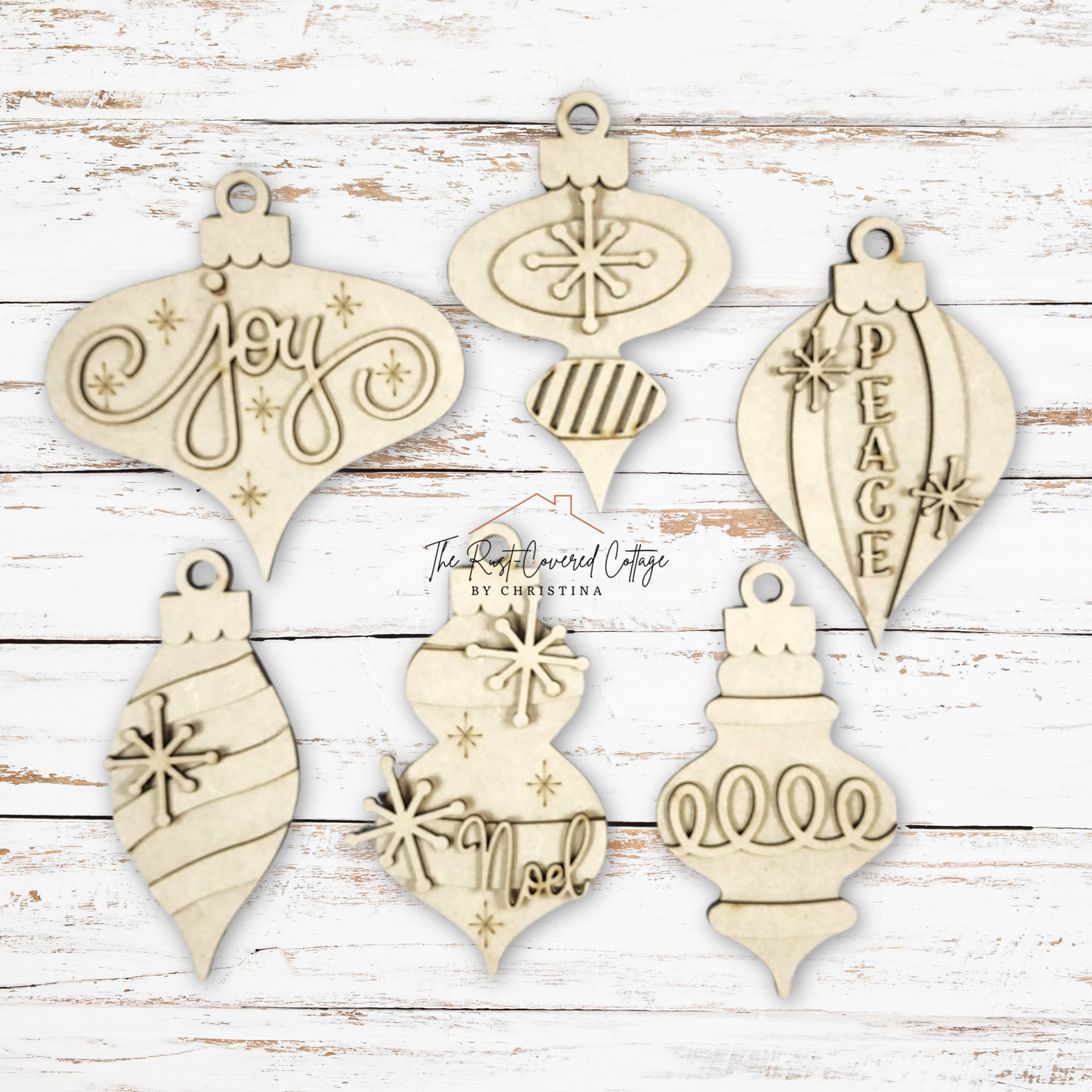 Vintage Ornament Set | DIY Wood Christmas Kit