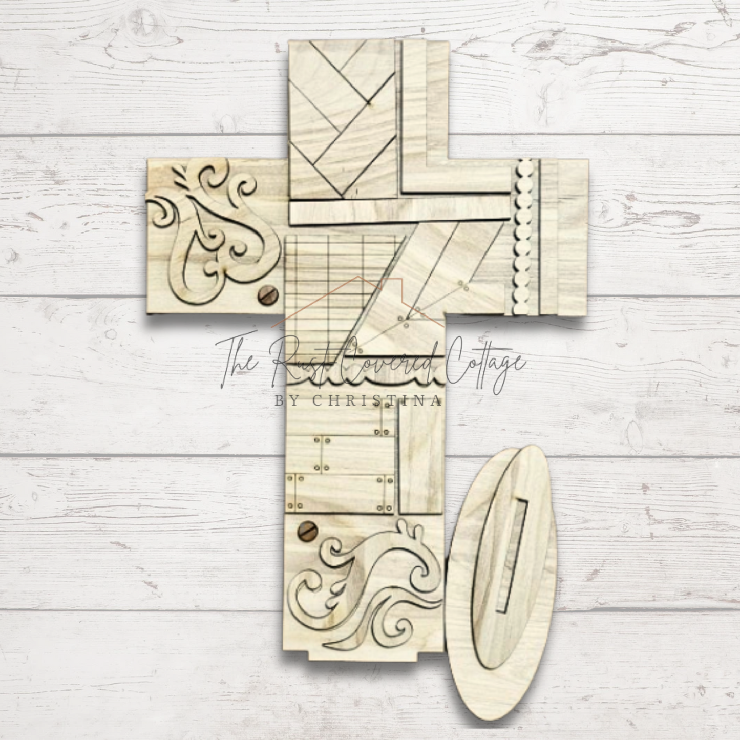 Vintage Rustic Cross | DIY Unfinished Wood Kit