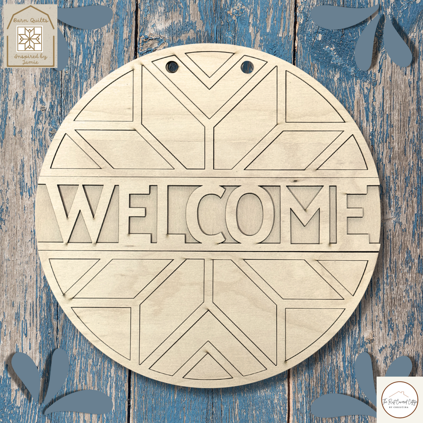 Welcome - Barn Quilt DIY Wood Kit
