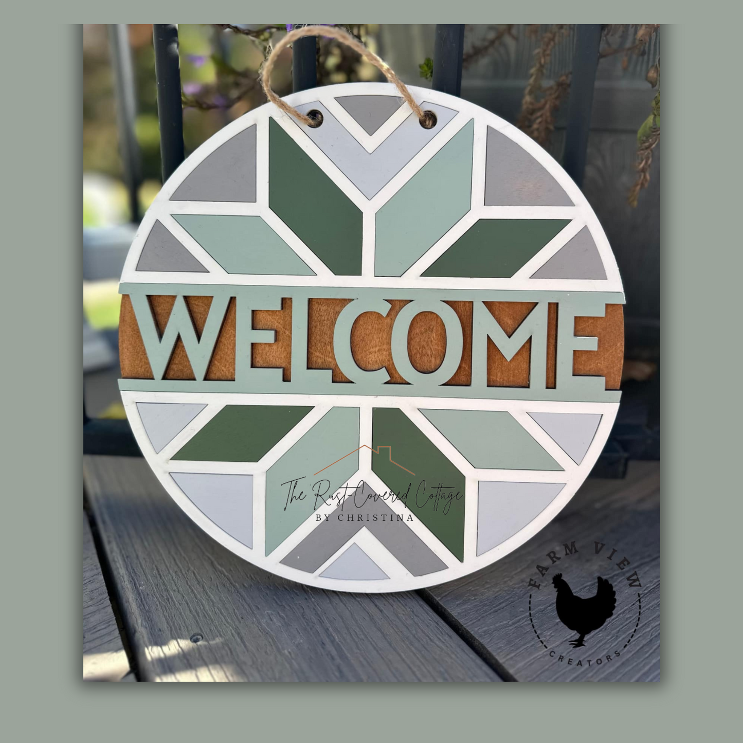Welcome| Barn Quilt |DIY Wood Kit