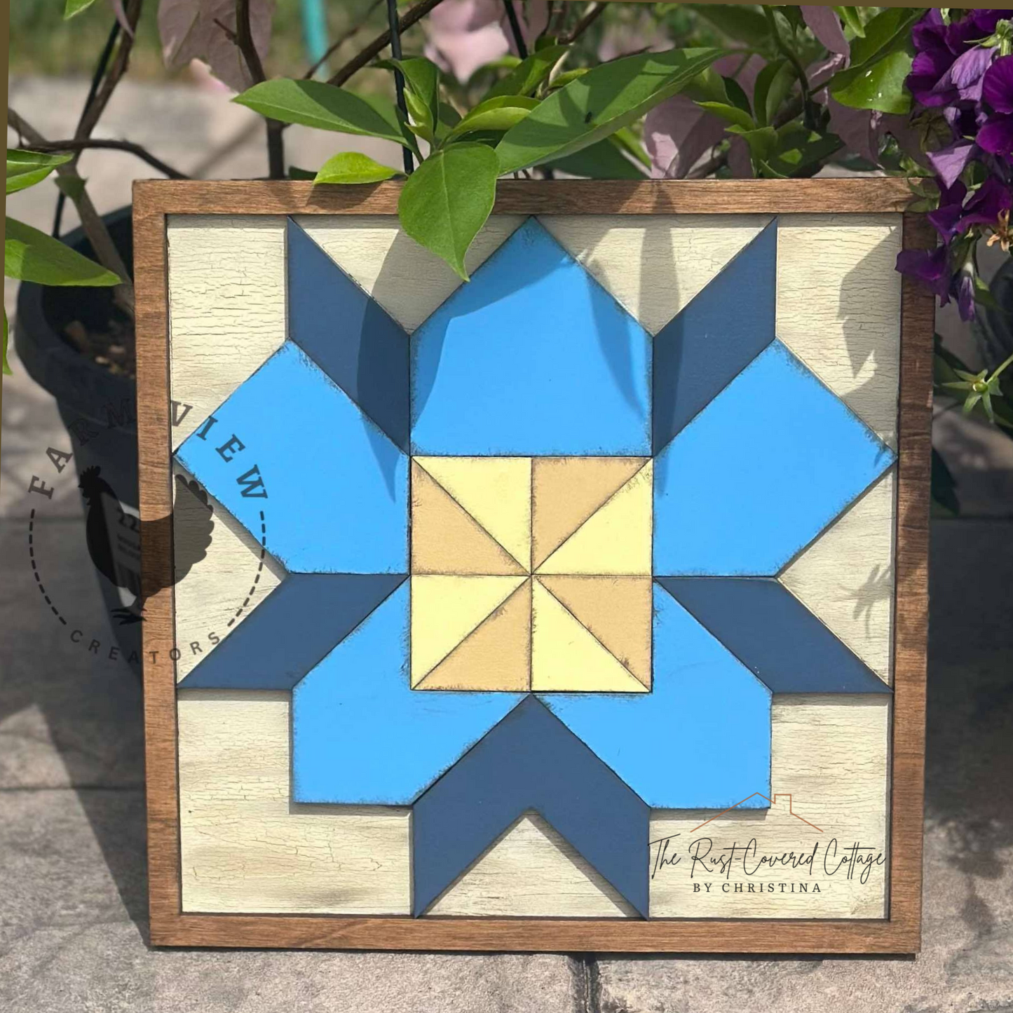 Wildflower Quilt Block | Barn Quilts Inspired by Jamie