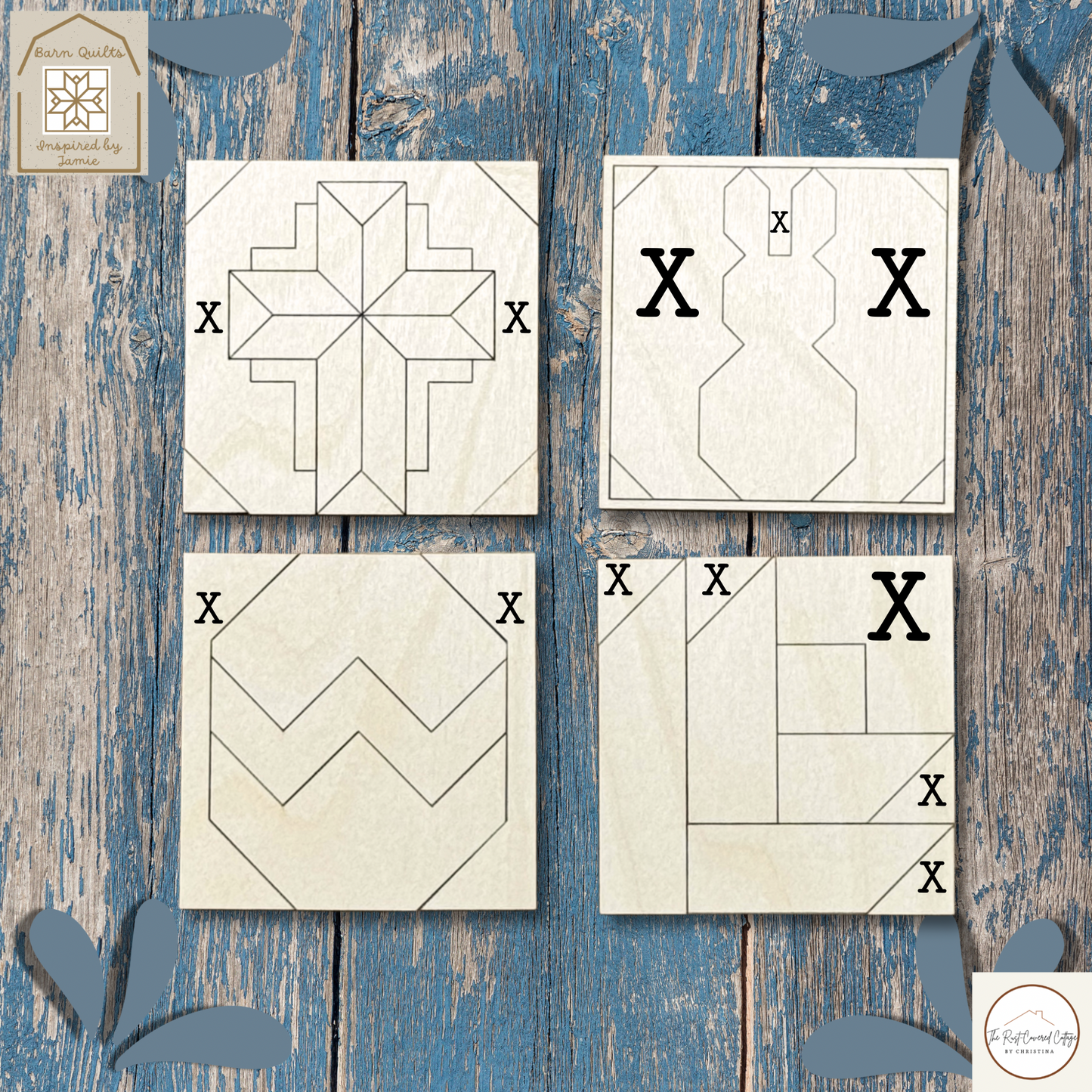 Spring Minis – Barn Quilt DIY Wood Kit