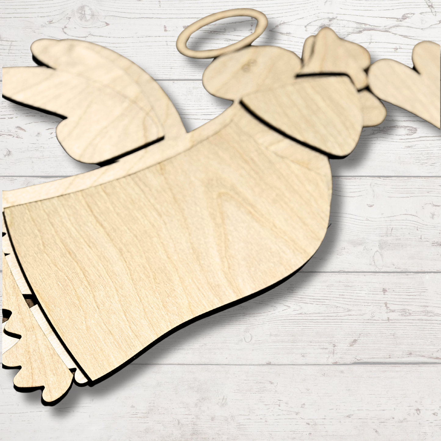 Prim Flying Angel - DIY Wooden Decor Kit