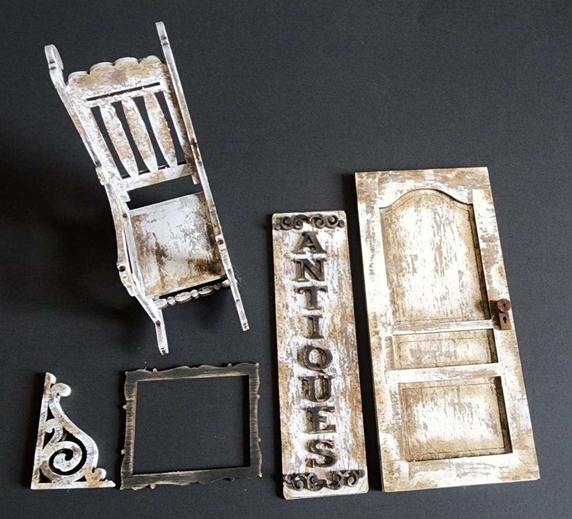 Vintage Junkin Tiered Tray Set