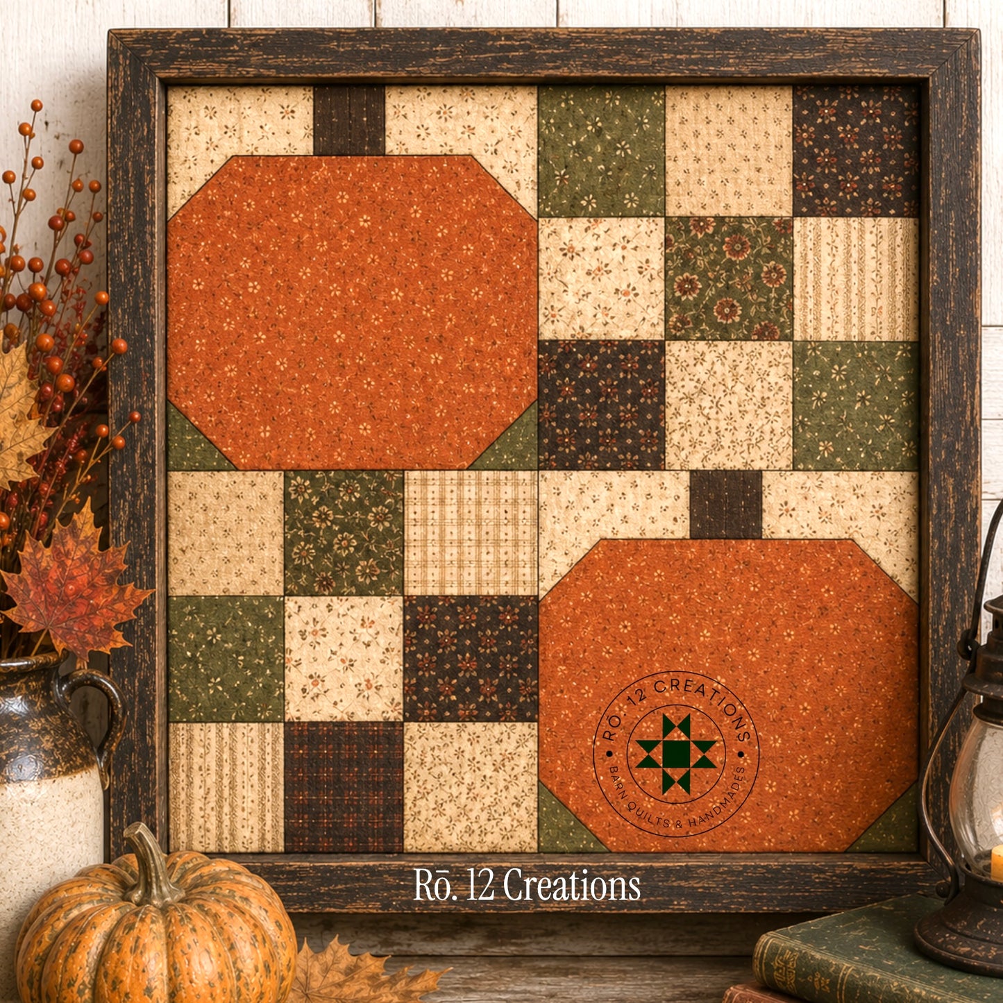 Pumpkin Patch Quilt Block
