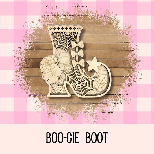 Boo-gie Boot| DIY Wood Kit| Halloween