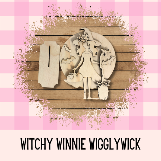 Witchy Winnie Wigglywick| DIY Wood Kit| Halloween