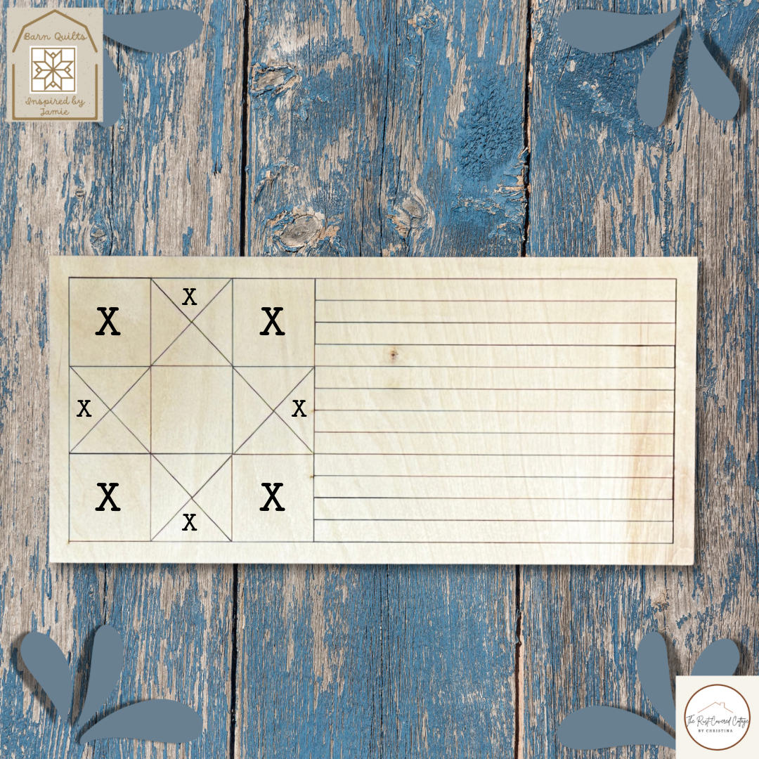 Ohio Stars & Stripes Quilt Block- Barn Quilt DIY Wood Kit