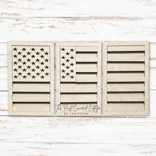 American Flag Panel Set