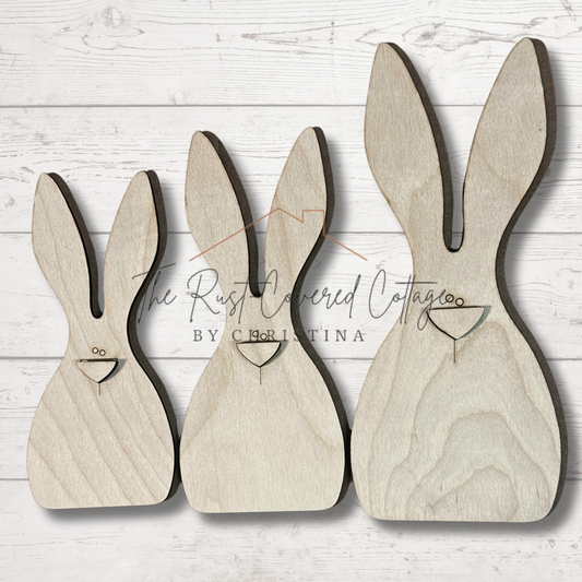 3 Little Bunnies | Laser Cut Wood Kit