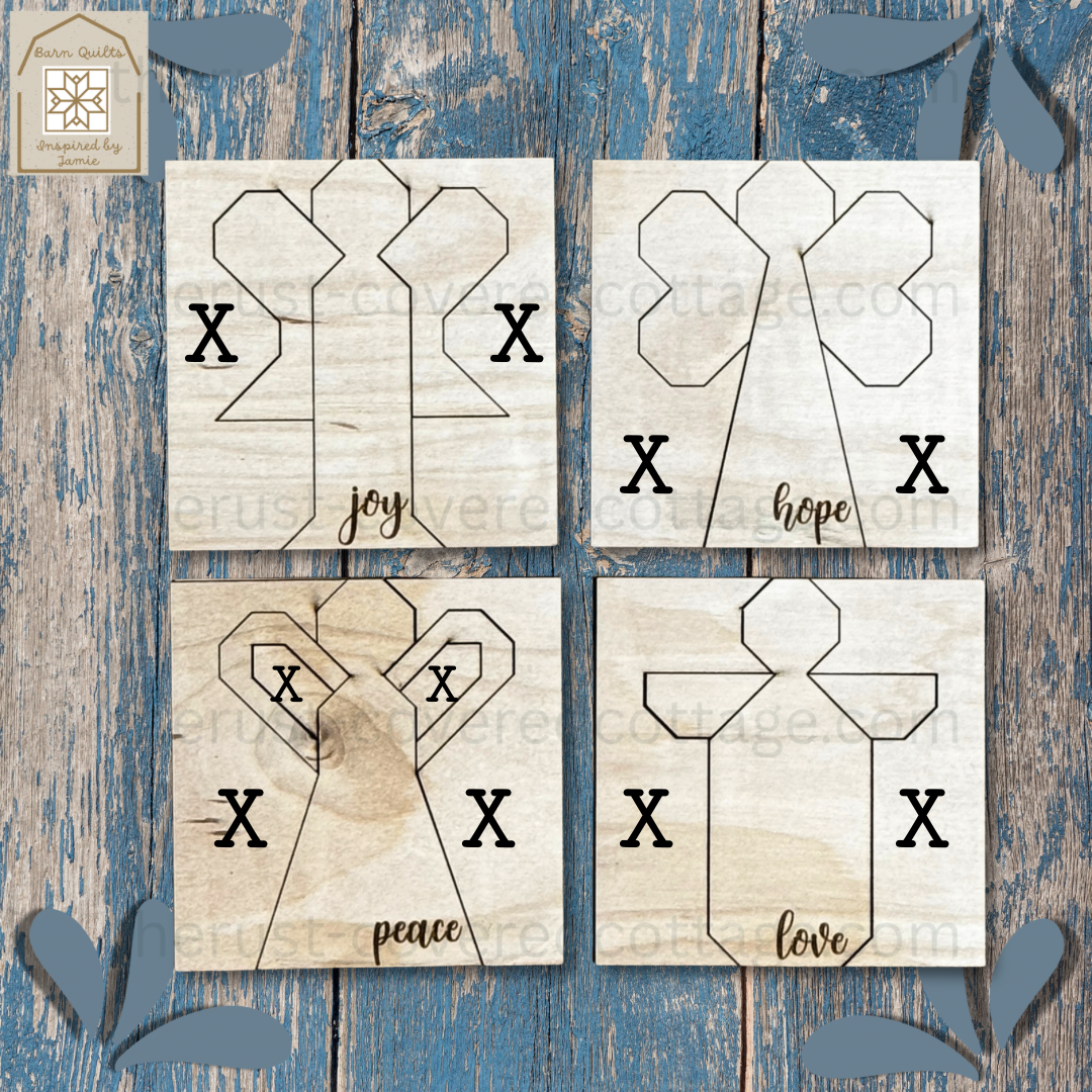 Advent Angels Mini Quilt Blocks