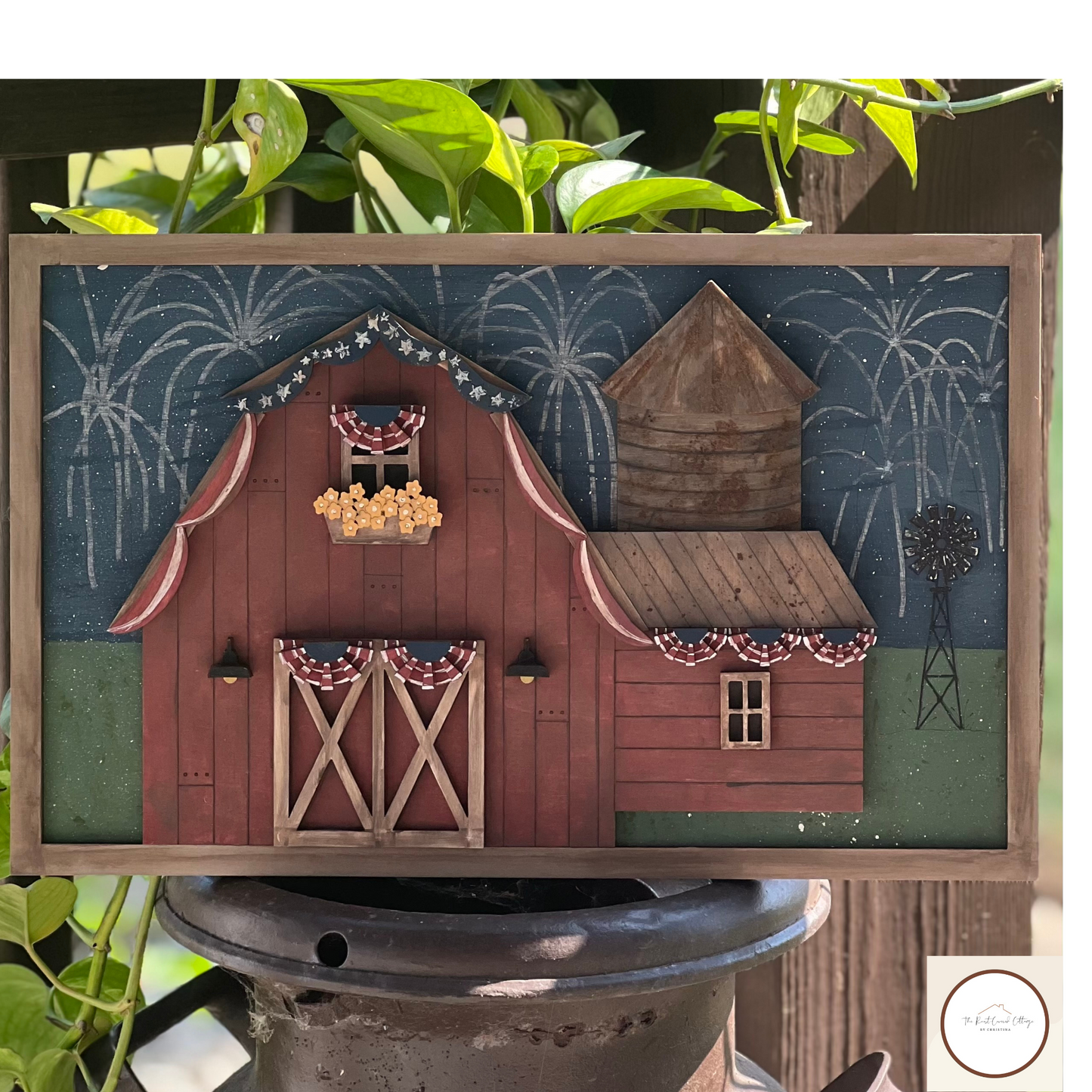 Framed 4th of July Barn Sign Kit | DIY Laser Cut Wood Kit